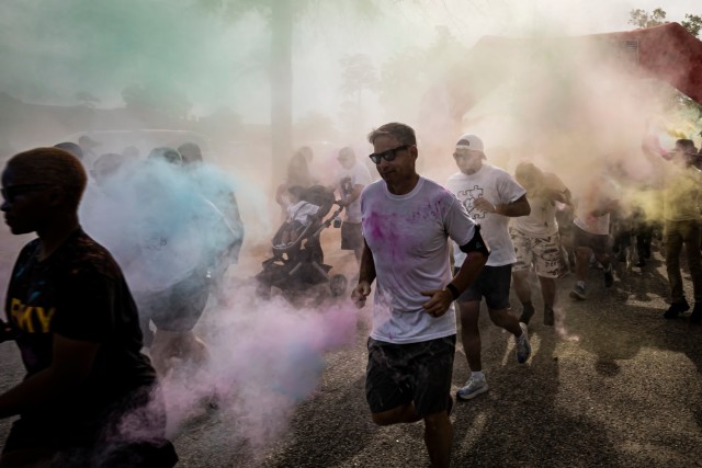 Fort Lee CYS hosts fun and magical Color Run for Autism Awareness