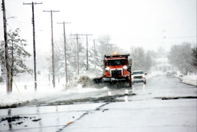 Snow-removal operations at Fort McCoy