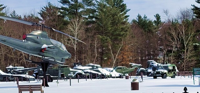 February 2023 snow scenes at Fort McCoy&#39;s Equipment Park