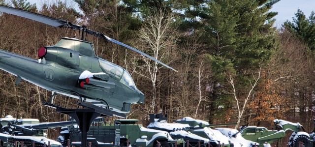February 2023 snow scenes at Fort McCoy&#39;s Equipment Park