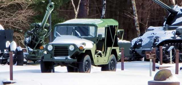 February 2023 snow scenes at Fort McCoy&#39;s Equipment Park