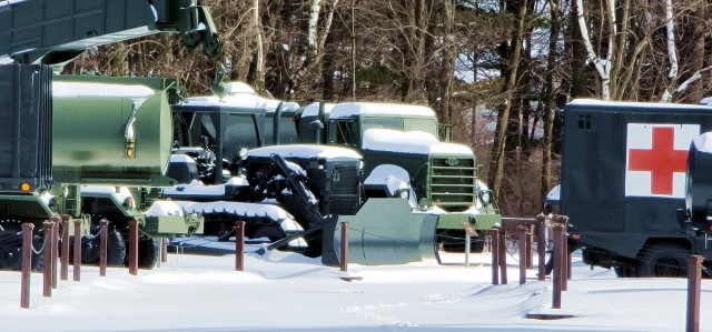 February 2023 snow scenes at Fort McCoy&#39;s Equipment Park