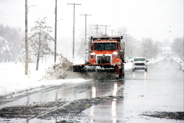 Snow-removal operations at Fort McCoy