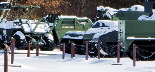 February 2023 snow scenes at Fort McCoy&#39;s Equipment Park