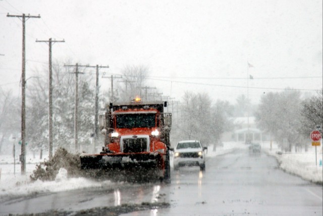 Snow-removal operations at Fort McCoy