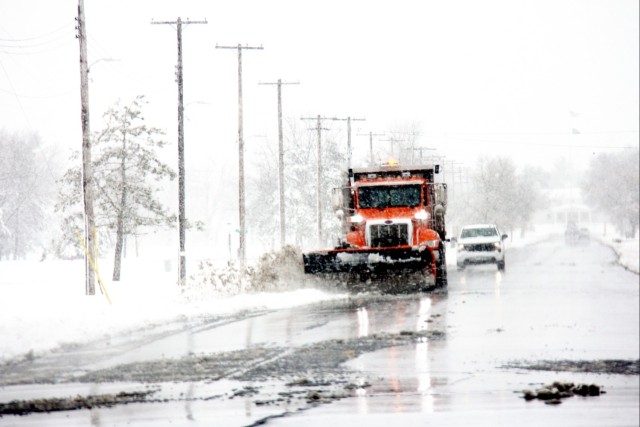 Snow-removal operations at Fort McCoy