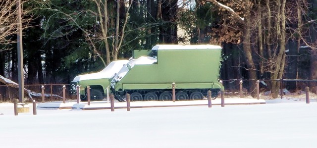 February 2023 snow scenes at Fort McCoy&#39;s Equipment Park