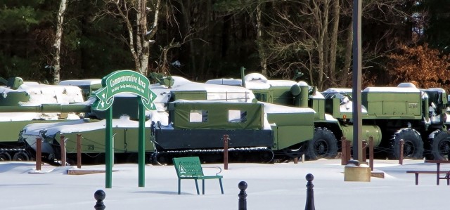 February 2023 snow scenes at Fort McCoy&#39;s Equipment Park