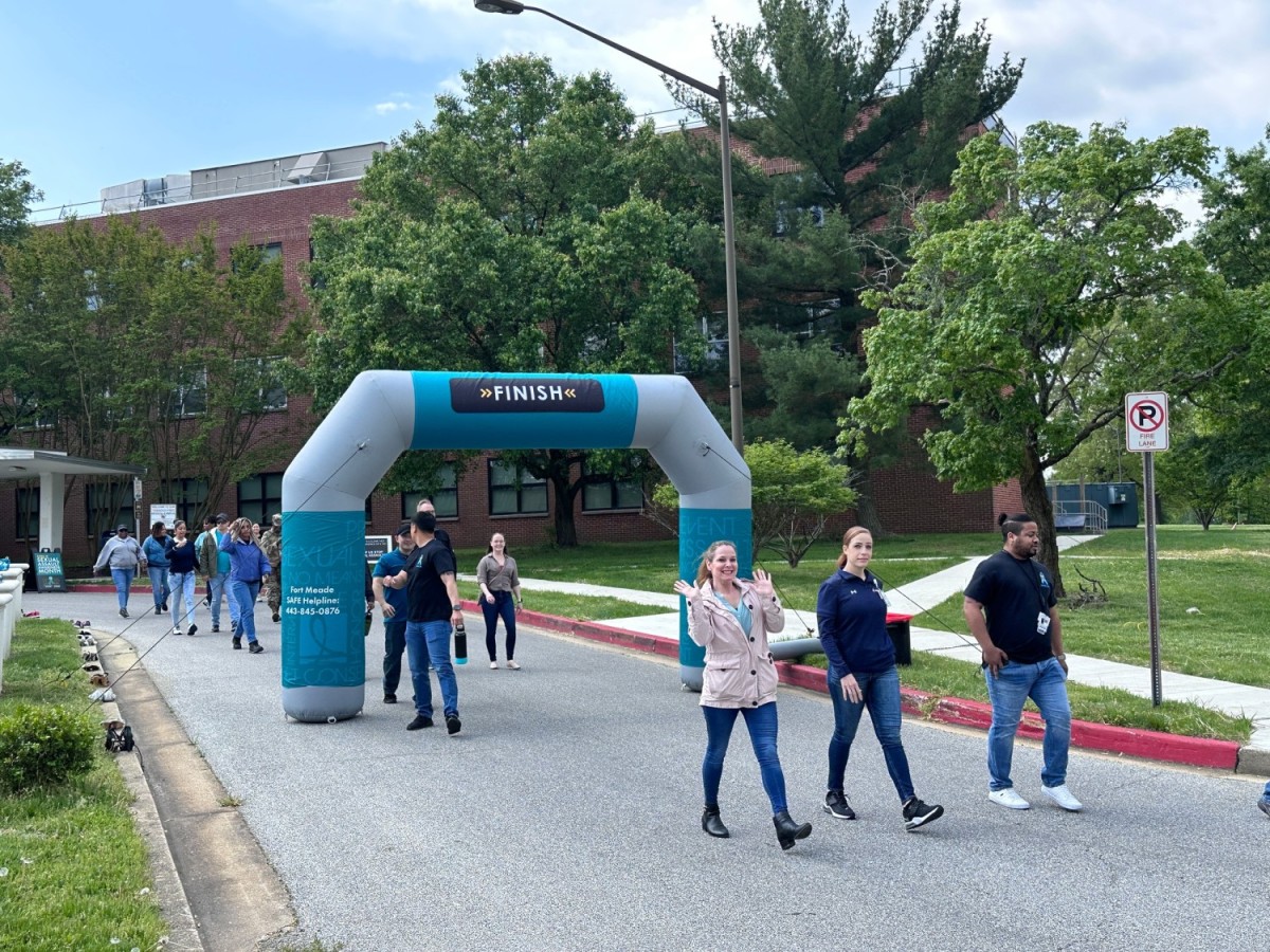 Fort Meade community make positive strides at the Denim Day Walk