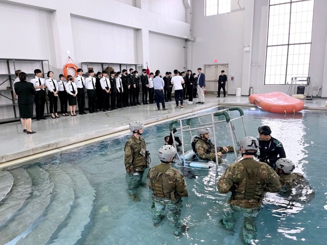 ROK Army NCO Cadets visit Vandal Training Center