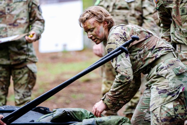 Day 1 of the annual Sandhurst Military Skills Competition is hosted at the U.S. Military Academy. Photo by Jorge Garcia/ USMA PAO -- BA007.