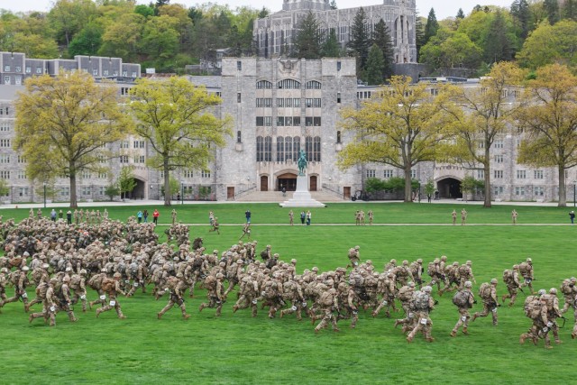 Cadets compete in Sandhurst, April 28, 2023. The annual Sandhurst Military Skills Competition is hosted at the U.S. Military Academy (USMA), April 28-29, 2023. The competition has undergone multiple changes since it started in 1967. This year is a...