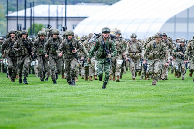 Day 1 of the annual Sandhurst Military Skills Competition is hosted at the U.S. Military Academy. Photo by Jorge Garcia/ USMA PAO -- BA007.