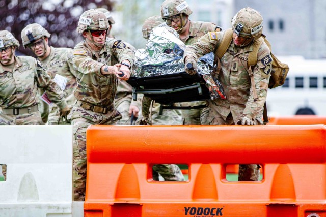 Day 1 of the annual Sandhurst Military Skills Competition is hosted at the U.S. Military Academy. Photo by Jorge Garcia/ USMA PAO -- BA007.