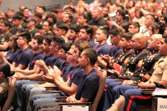 University of Texas, El Paso- Future service members, 154 of them, from the Army, Air Force, Coast Guard, Navy, Marines, and Space Force were honored d...
