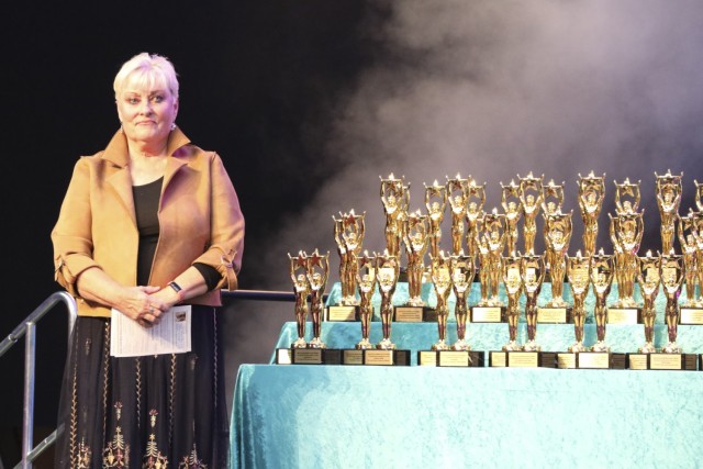 Theater performers from across IMCOM-Europe gathered April 29 for the 62nd annual Tournament of Plays award ceremony at USAG Wiesbaden.