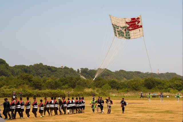 &#39;Giant Kite festival&#39; takes flight at Sagamihara