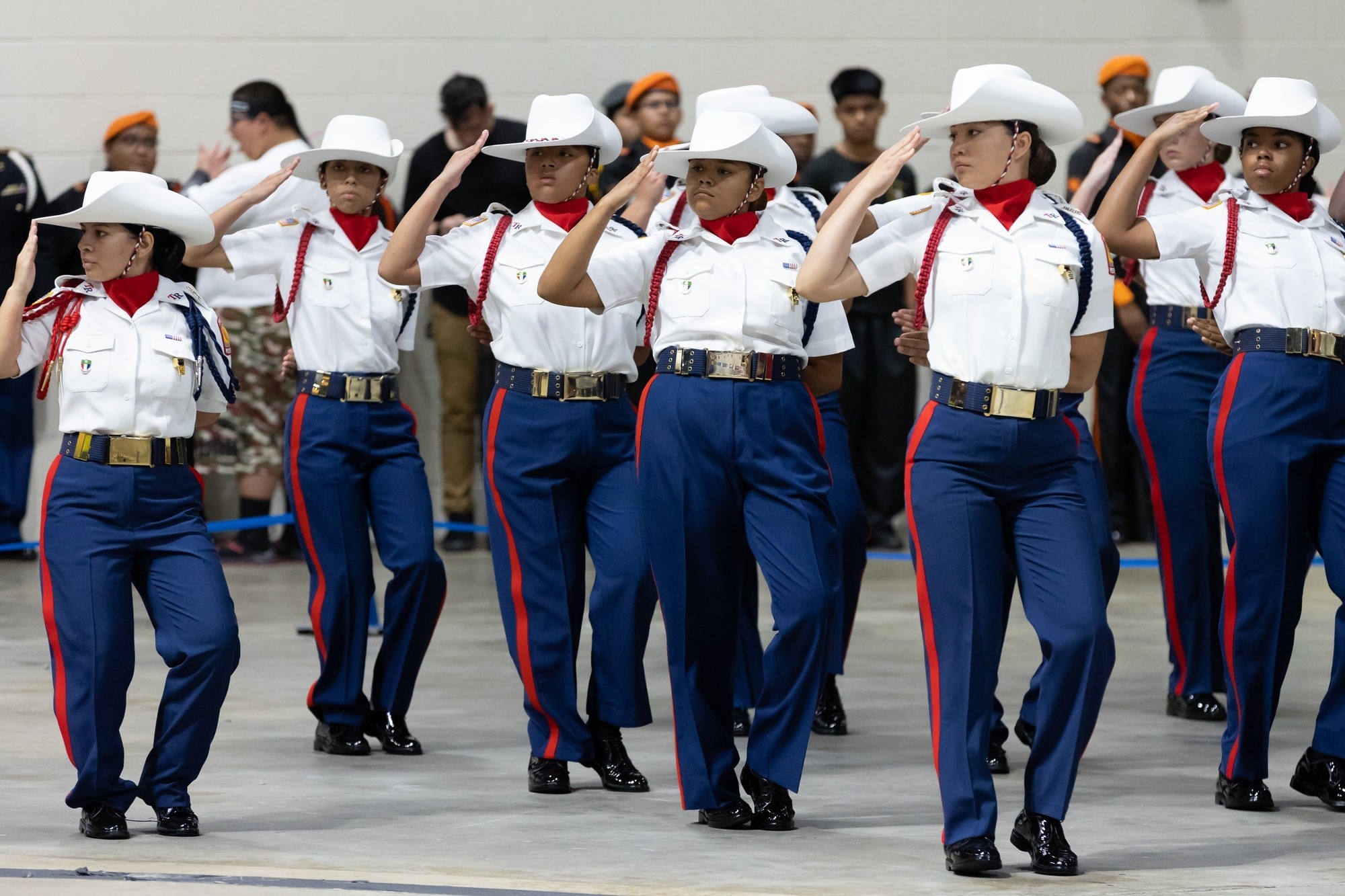 Army JROTC Cadets Fall In At National Drill And Fitness Championship   Original 