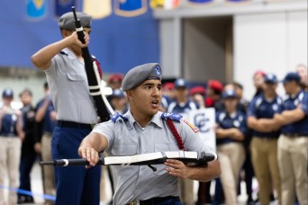 Army JROTC Cadets 'fall in' at National Drill and Fitness Championship