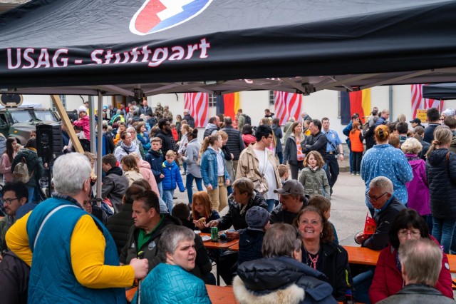 The grand re-opening of the Panzer Firehouse lured thousands of local residents to come and peek behind the curtain of the American military presence in Böblingen, May 1.
