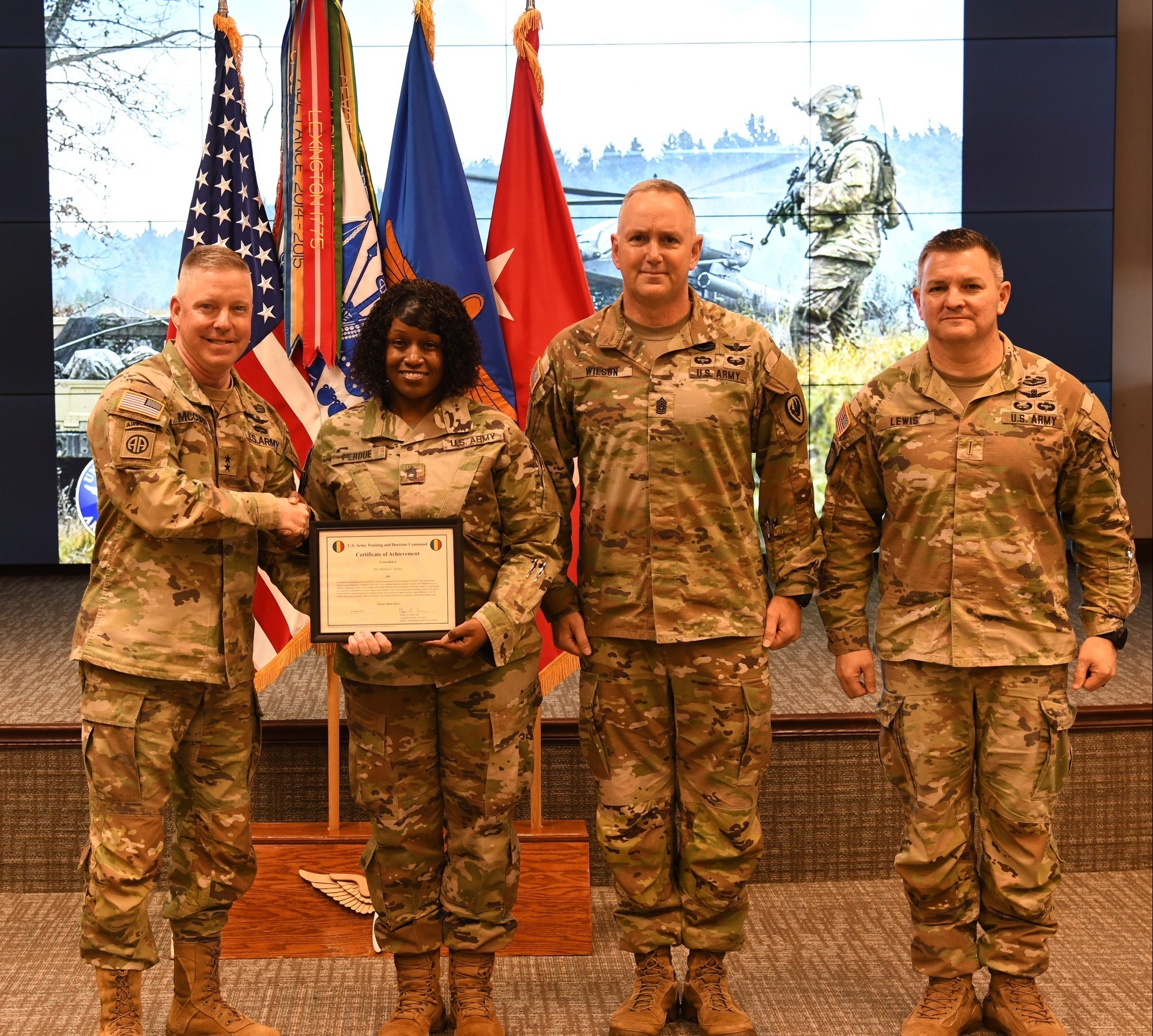 1st Aviation Brigade Sexual Assault Response Coordinator receives