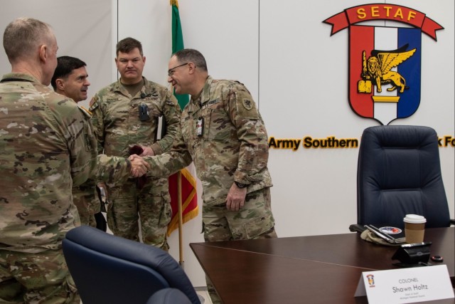 SETAF-AF leadership welcomes Michigan National Guard&#39;s Adjutant General