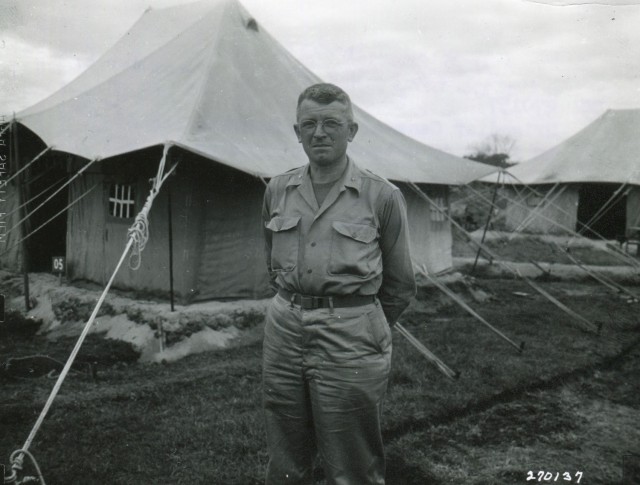 The 5307th Composite Unit (Provisional) was nicked-named Merrill’s Maurauders for Brig. Gen. Frank D. Merrill, pictured here in the Burma Theater in 1944. 