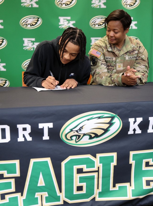 Three Fort Knox Eagles sign letters of intent to play college sports