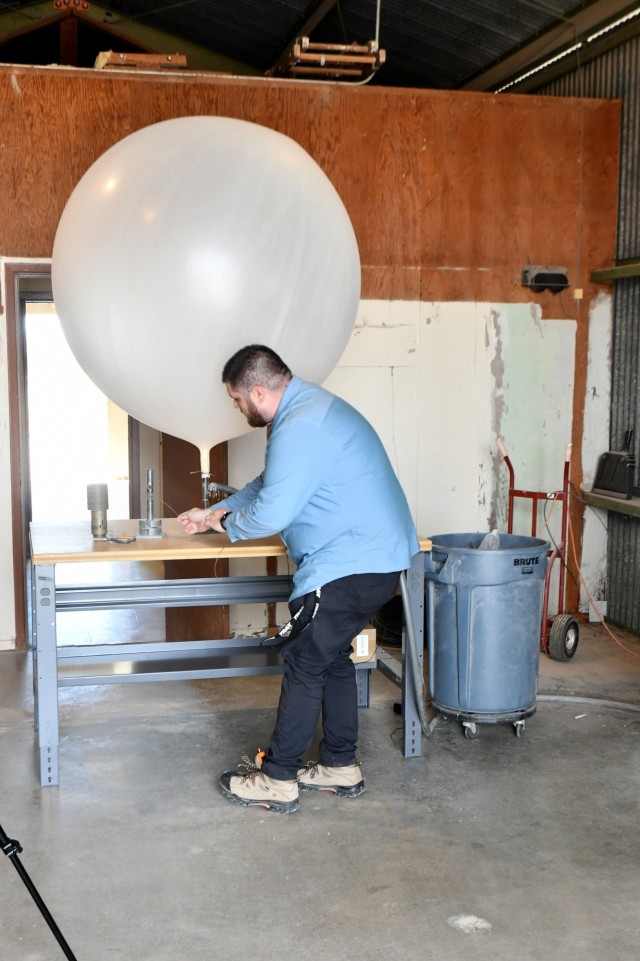 Precise knowledge of wind speeds aloft is critical to ensuring the safe conduct of aviation tests, something U.S. Army Yuma Proving Ground (YPG)’s meteorology team accomplishes with an electronic device known as a radiosonde attached to helium...