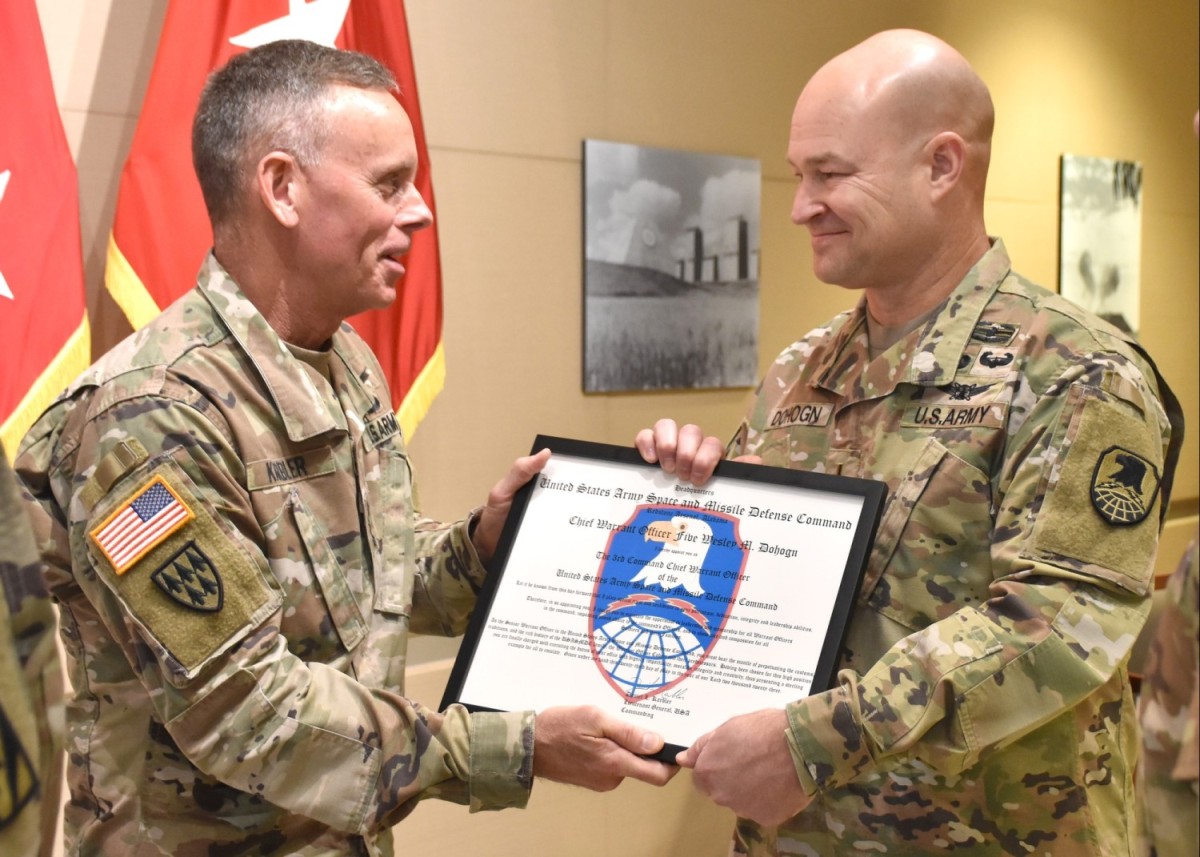 Changing of the Guard for SMDC’s Command Chief Warrant Officer ...