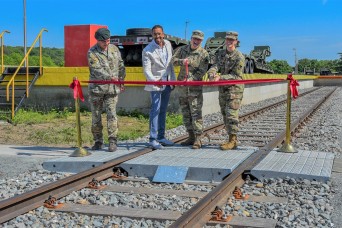After five years of being out of commission, the Eygelshoven Army Depot rail line is now back to full operations.