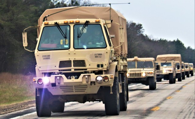 Convoy for Spartan Warrior IV Exercise training at Fort McCoy