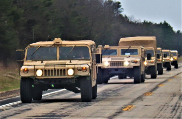 Convoy for Spartan Warrior IV Exercise training at Fort McCoy