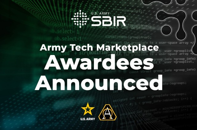 Six small-business innovators will help develop the Army Tech Marketplace, an intuitive artificial-intelligence-enabled online portal that seeks to drive the innovation and transition of critical technologies across the Army enterprise. (U.S. Army)