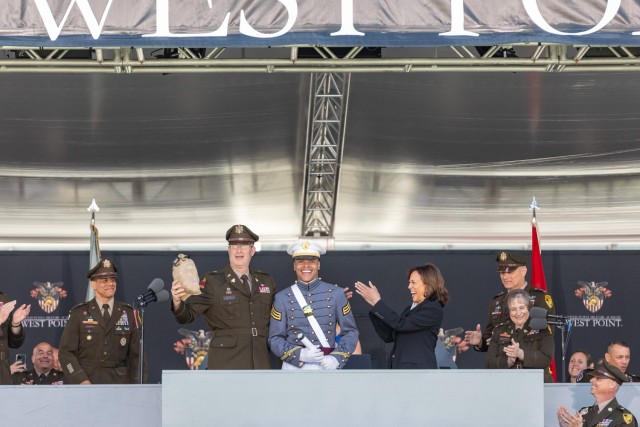 The U.S. Military Academy at West Point held its graduation and commissioning ceremony for the Class of 2023 at Michie Stadium at West Point, New York, on May 27, 2023. Kamala Harris, 49th Vice President of the United States was the commencement...