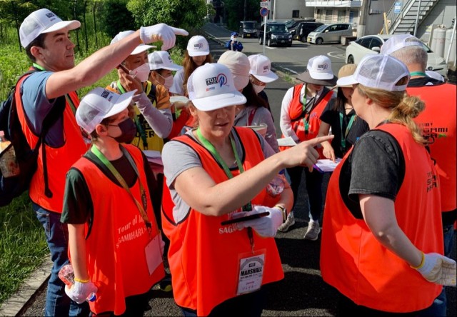 Camp Zama volunteers help with Tour of Japan bicycle race in Sagamihara