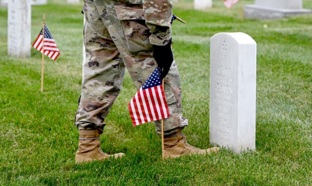 Chaplain Corps honors the fallen at Chaplains Hill during ‘Flags In’