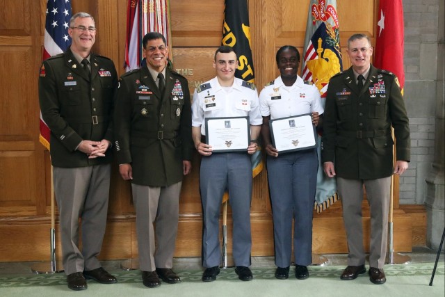 Top Cadets Receive Medals For Their Reflective Essays During Pershing Writing Award Ceremony