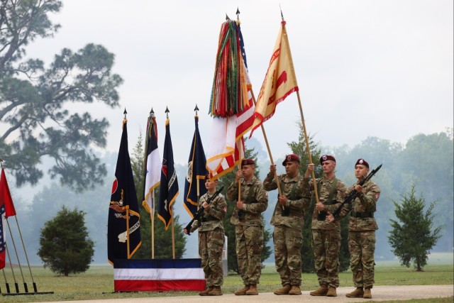 Color Guard Presenting Arms During Re-Designation Ceremony