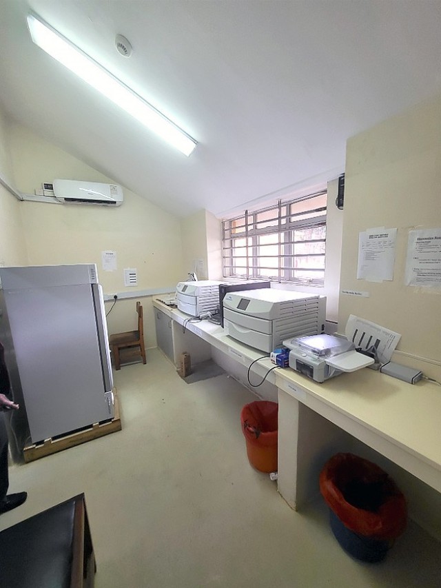 The WBPRD processing lab at the Nakasero Blood Bank, where the blood can be collected and sent thru the WRPBD process before being sent to the Mulago and Kawempe National Referral Hospitals. Courtesy photo.