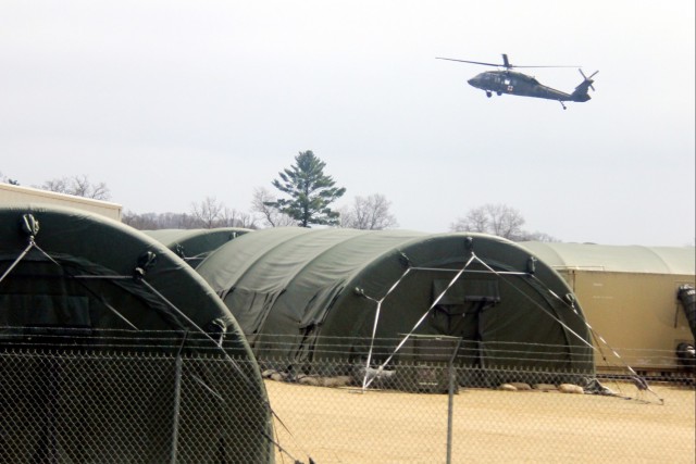 Operation Ouija training with Wisconsin National Guard UH-60 Black Hawks at Fort McCoy