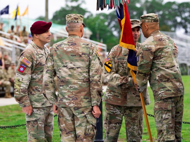 The Marne Division&#39;s Change of Command Ceremony