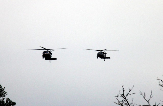 Operation Ouija training with Wisconsin National Guard UH-60 Black Hawks at Fort McCoy