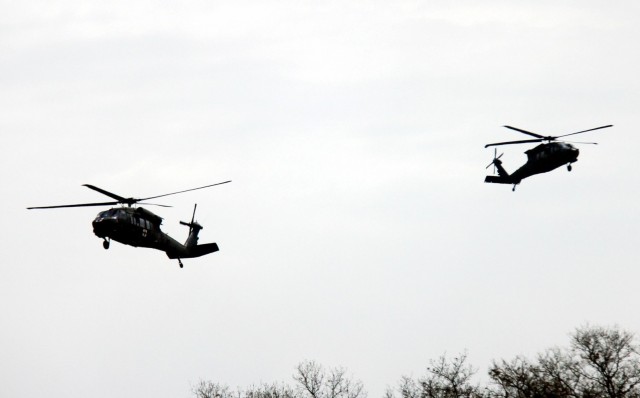 Operation Ouija training with Wisconsin National Guard UH-60 Black Hawks at Fort McCoy