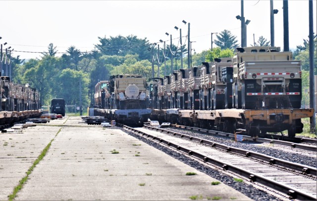 Fort McCoy completes first major rail movement of 2023