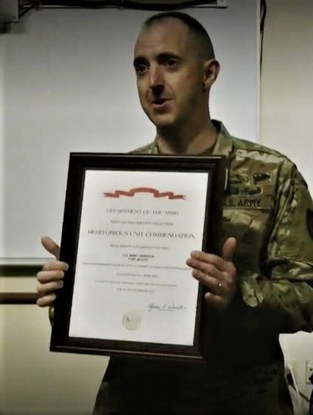 U.S. Army Garrison-Fort McCoy earns Meritorious Unit Commendation for OAW support