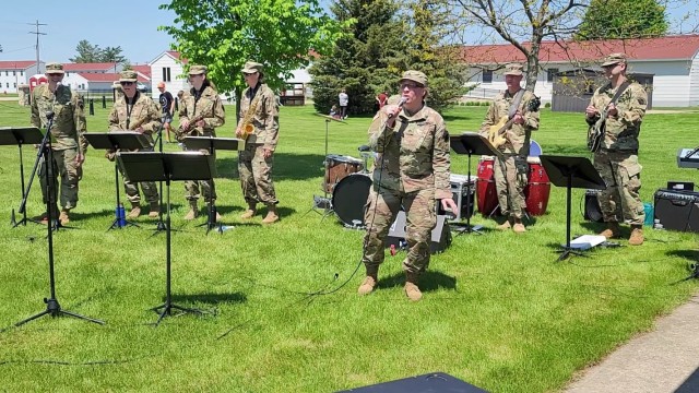 Army Reserve&#39;s 204th Army Band performs during 2023 Fort McCoy Armed Forces Day Open House