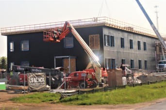 As June begins, Fort McCoy’s brigade headquarters project reaches nearly 40 percent completion
