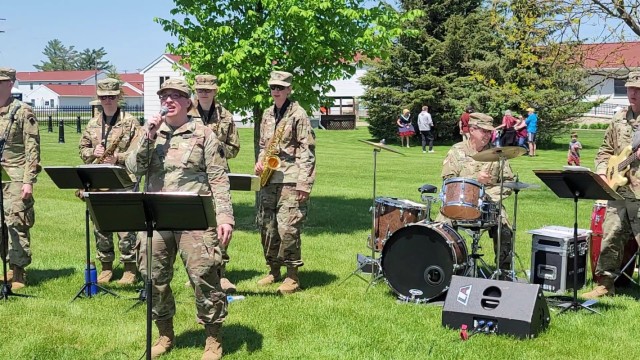 Army Reserve&#39;s 204th Army Band performs during 2023 Fort McCoy Armed Forces Day Open House
