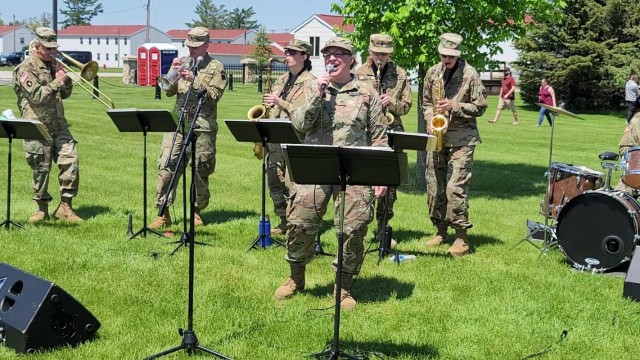 Army Reserve&#39;s 204th Army Band performs during 2023 Fort McCoy Armed Forces Day Open House